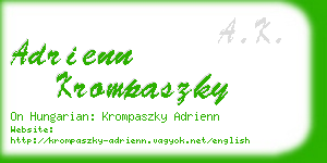 adrienn krompaszky business card